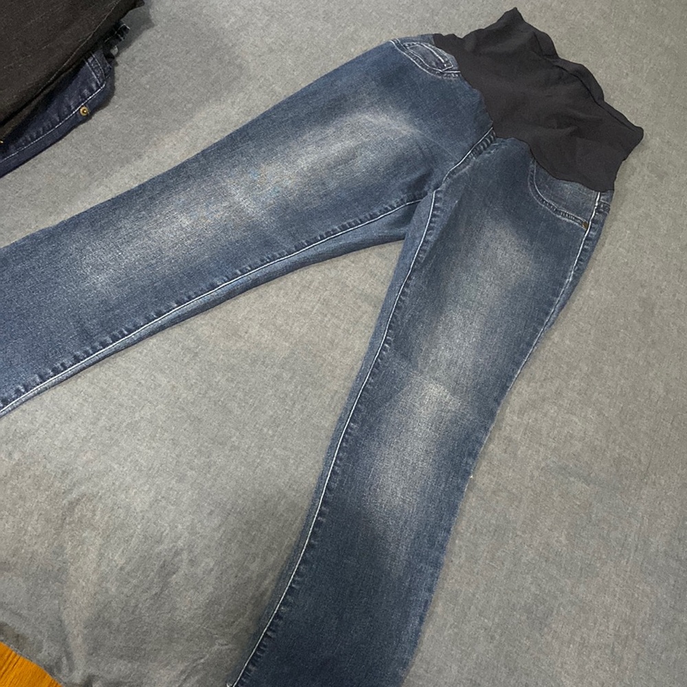 Indigo maternity pants